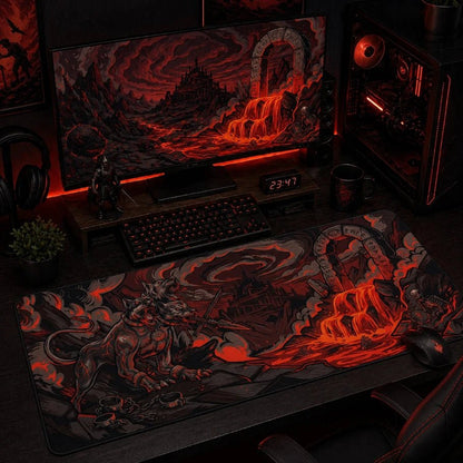 Infernal Cerberus Deskmat - Fictioo