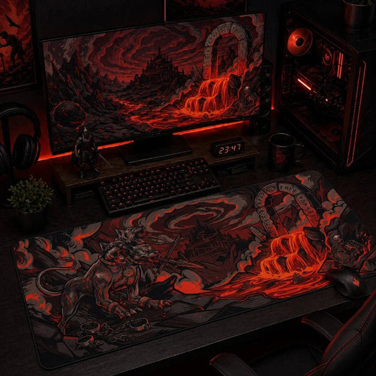 Infernal Cerberus Deskmat - Fictioo
