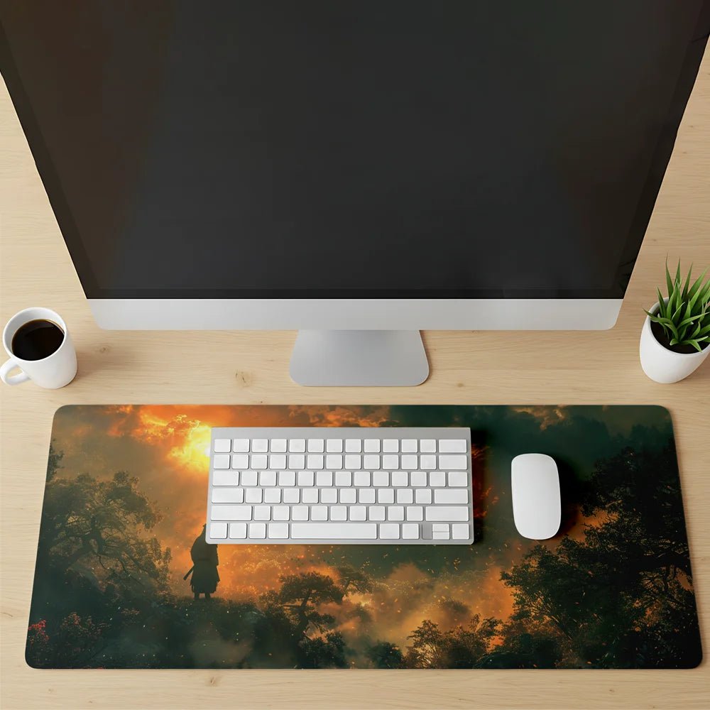 Jin Sakai Desk Mat | Samurai Gaming Desk Mat - Fictioo