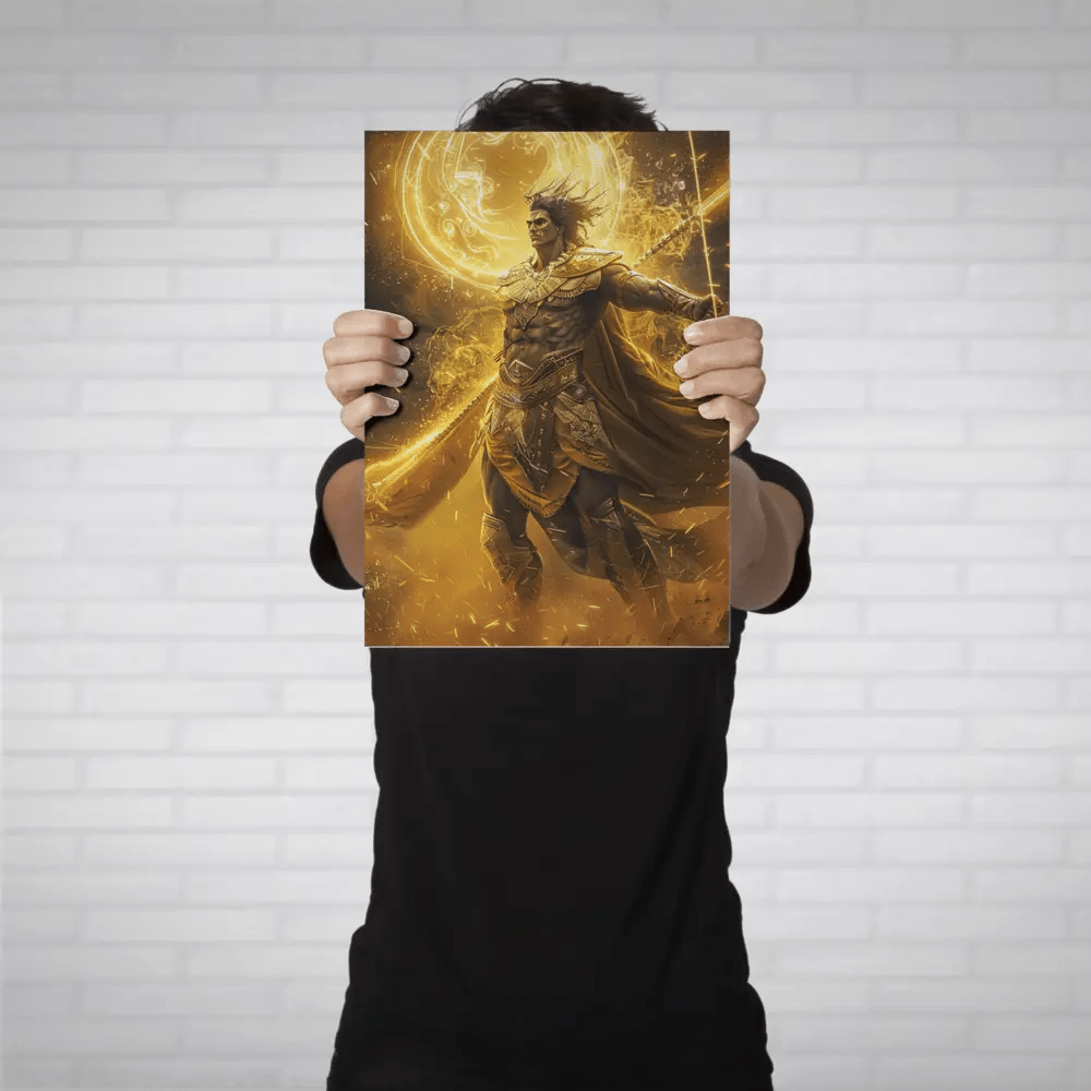 karna: the tragic hero metal poster - fictioo