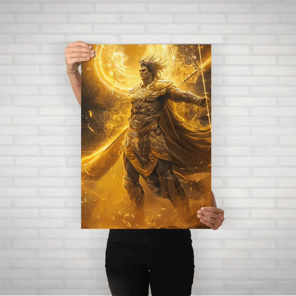 karna: the tragic hero metal poster - fictioo