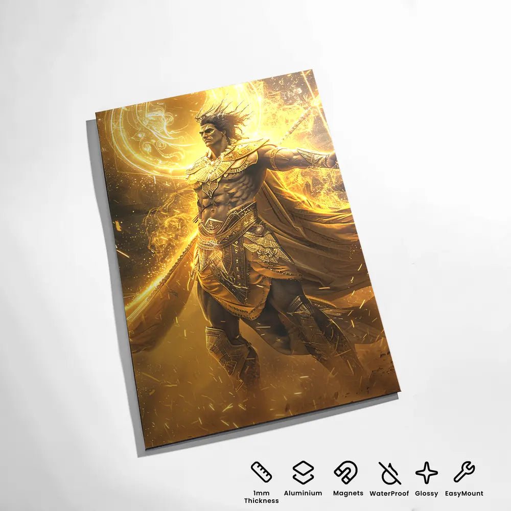 karna: the tragic hero metal poster - fictioo