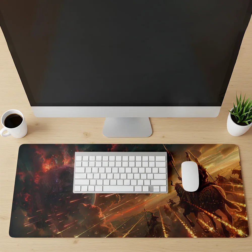 Karna the Unsung Hero Desk Mat | Mahabharata Mythology Desk Mat - Fictioo