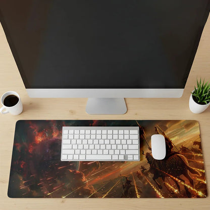 Karna the Unsung Hero Desk Mat | Mahabharata Mythology Desk Mat - Fictioo