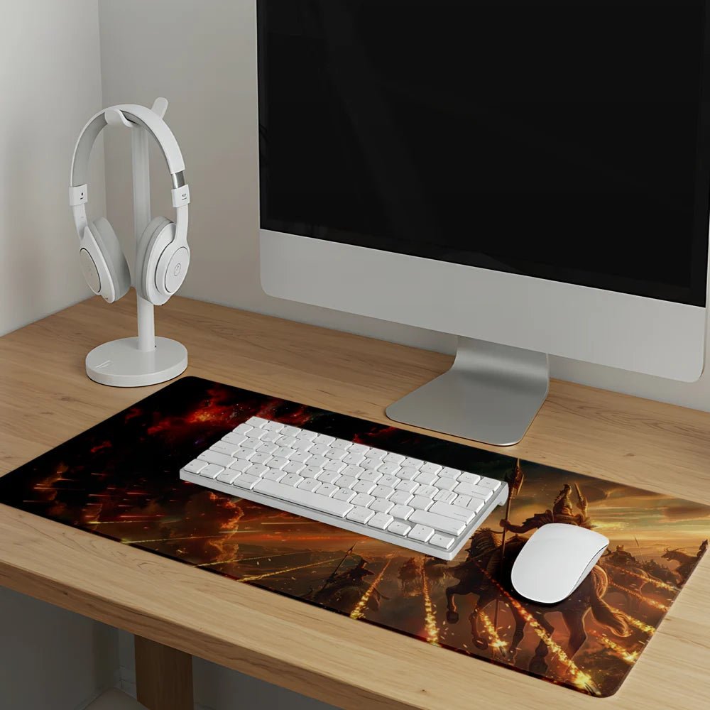 karna the unsung hero desk mat | mahabharata mythology desk mat - fictioo