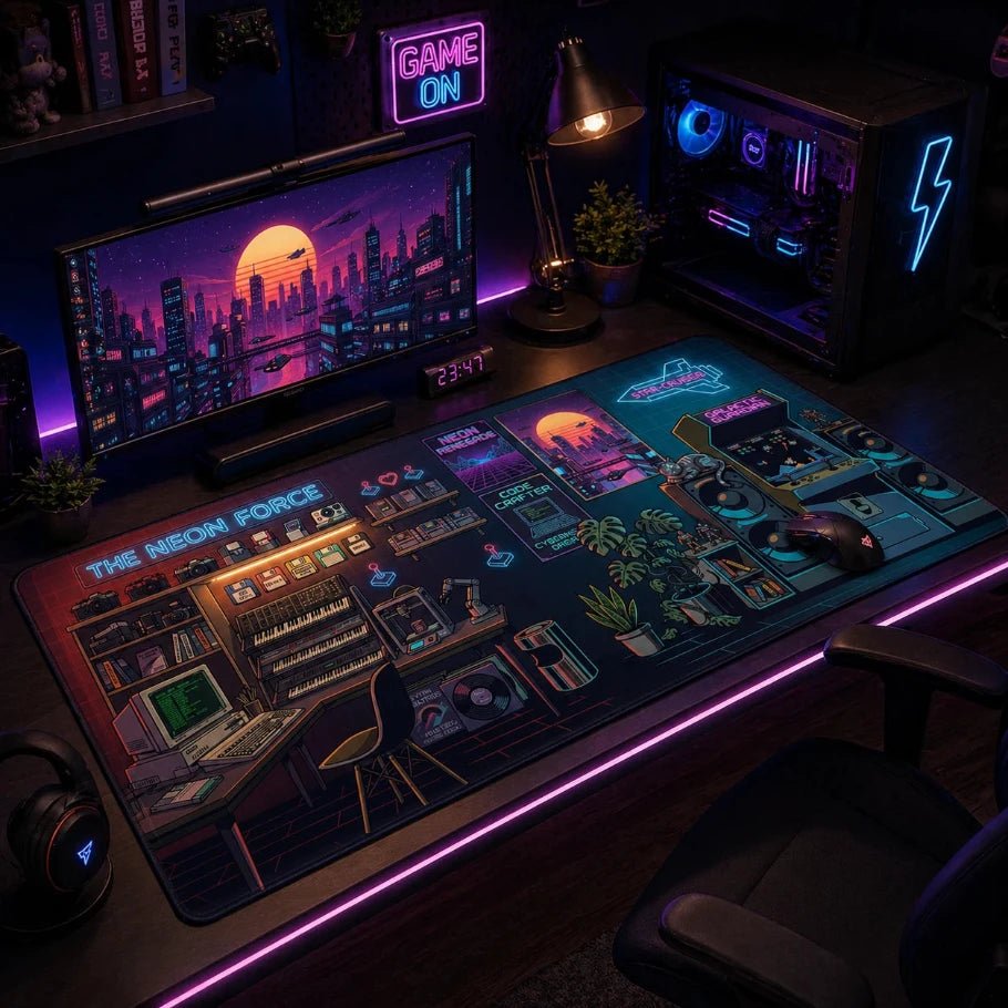 level up deskmat - fictioo