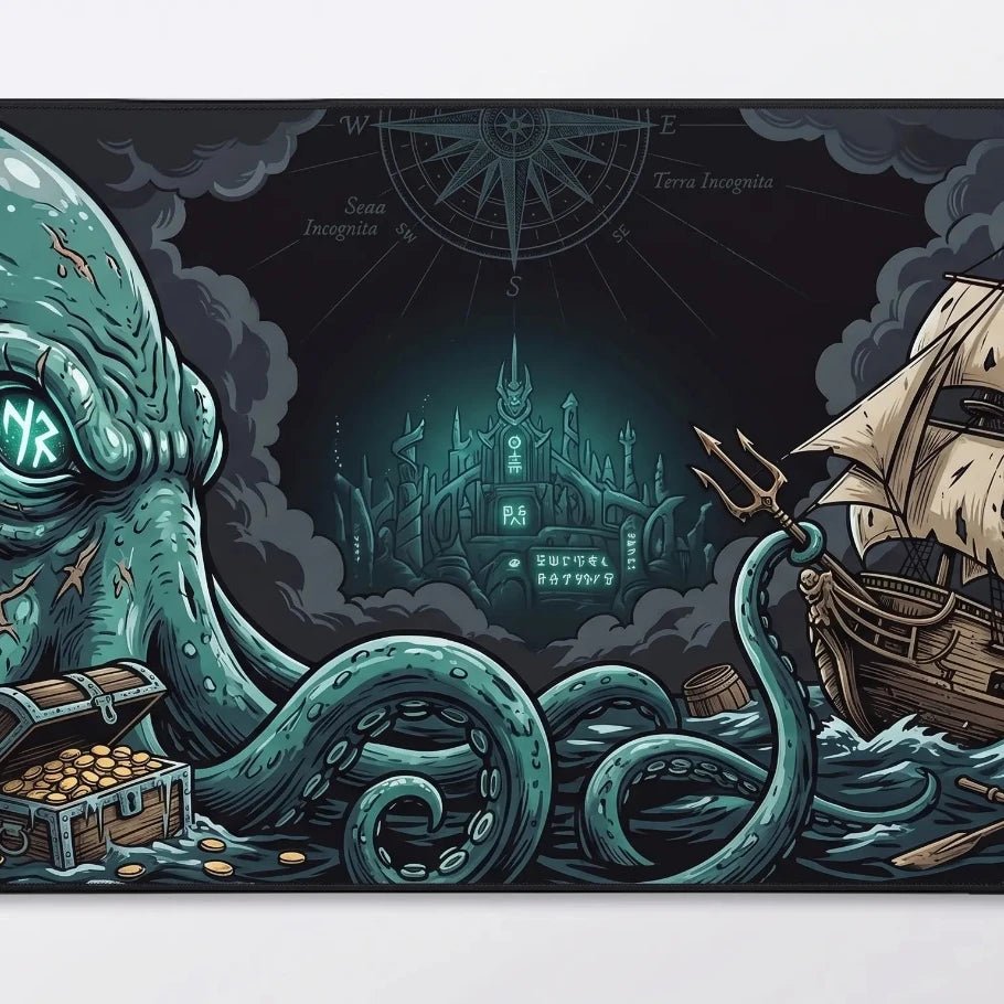 leviathan depths deskmat - fictioo