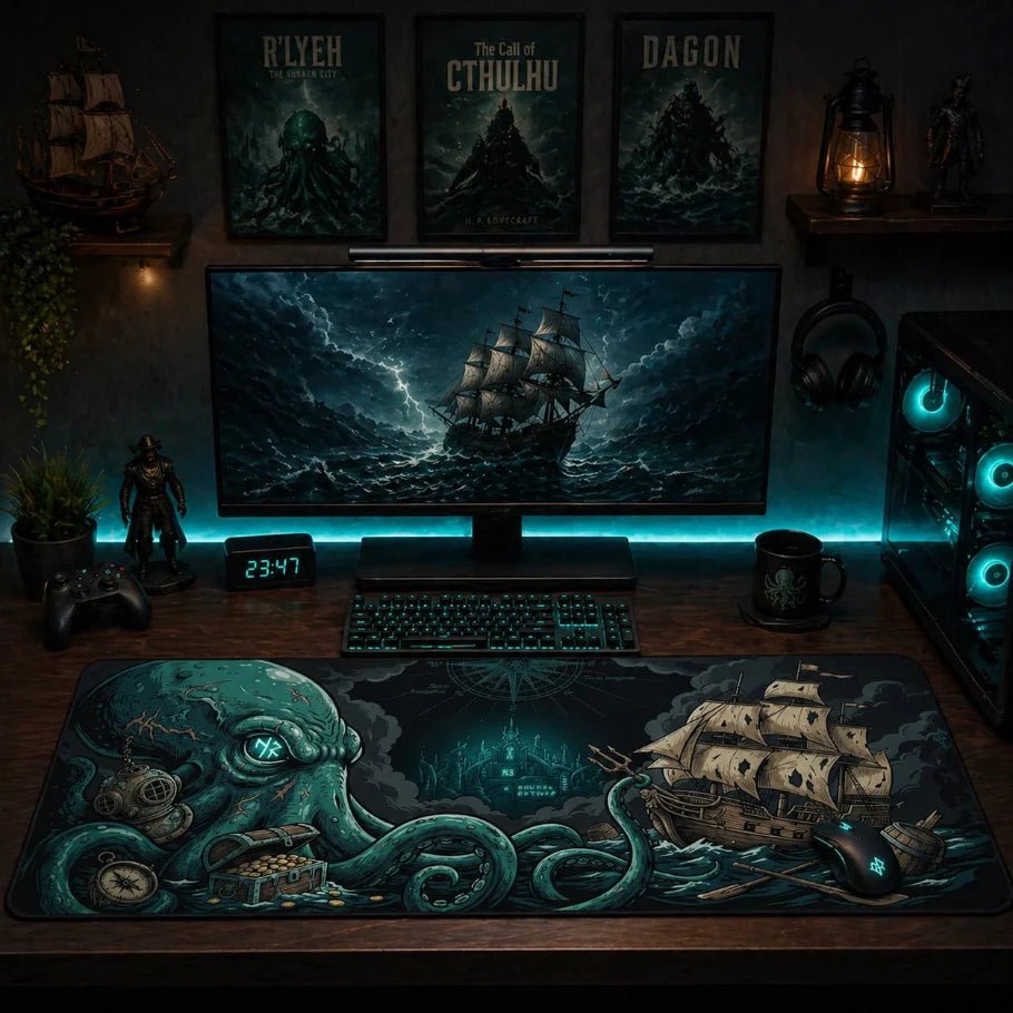 leviathan depths deskmat - fictioo