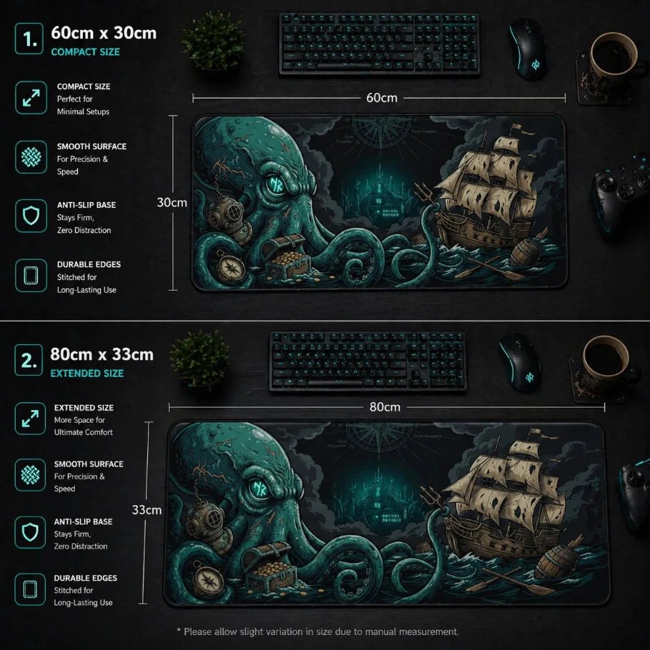 leviathan depths deskmat - fictioo
