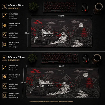 Midnight Drift Deskmat - Fictioo