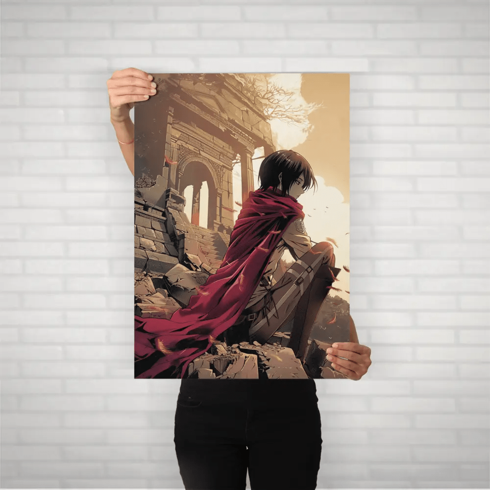 mikasa ackerman metal poster - fictioo