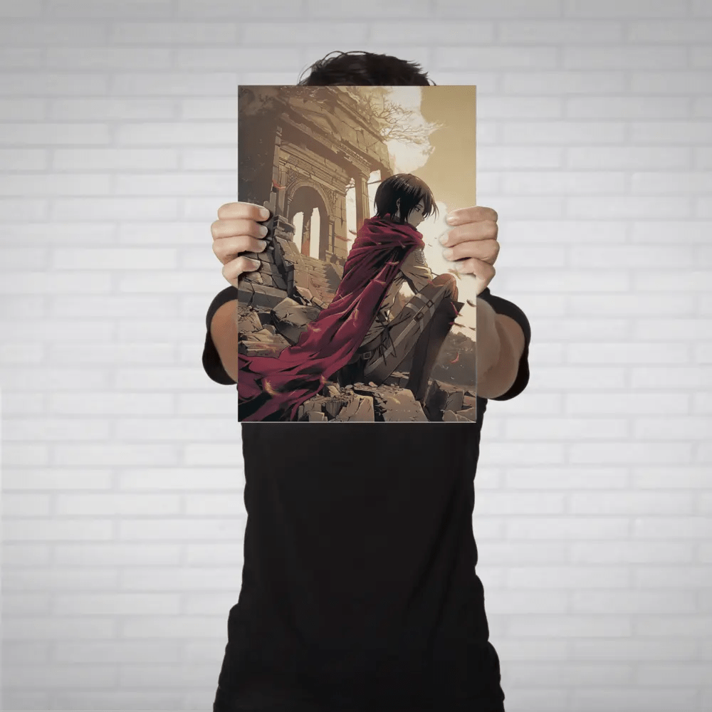 mikasa ackerman metal poster - fictioo