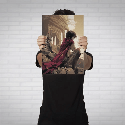 Mikasa Ackerman Metal Poster - Fictioo