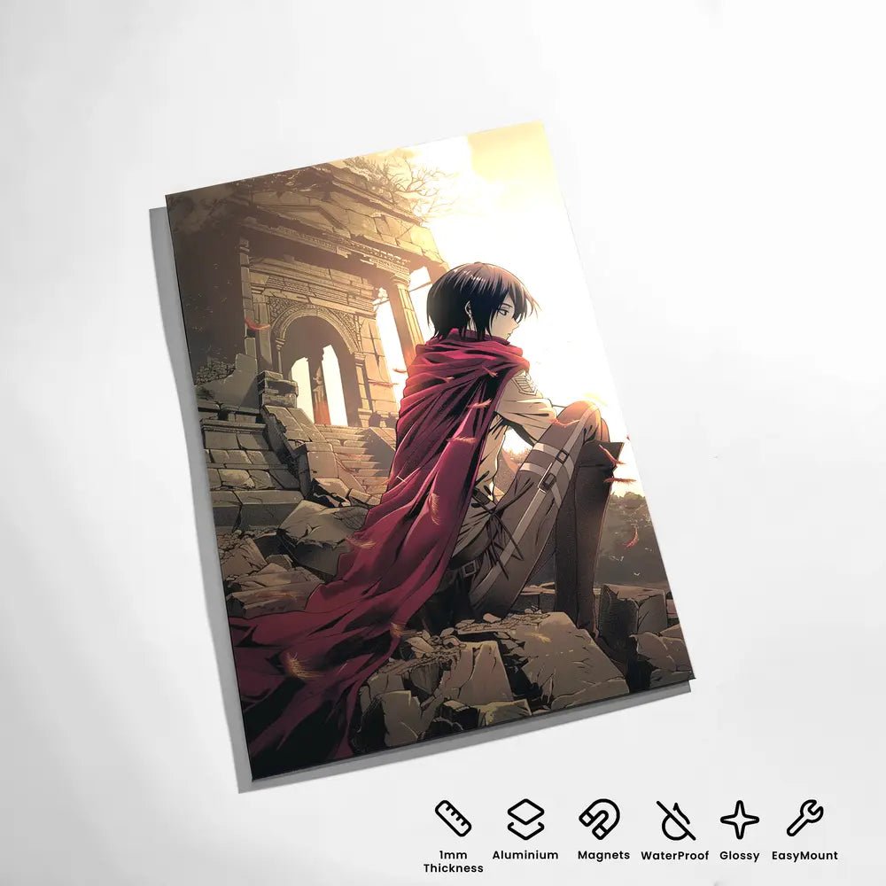 Mikasa Ackerman Metal Poster - Fictioo