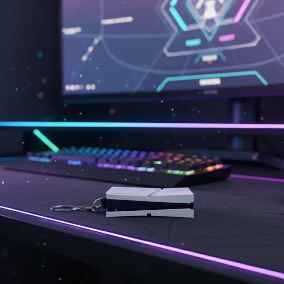 minimal tech style keychain - fictioo