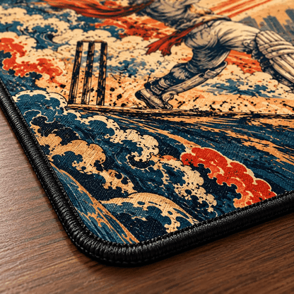 Mumbai Cricket Batsman Gaming Deskmat | XL Extended Mouse Pad - Fictioo