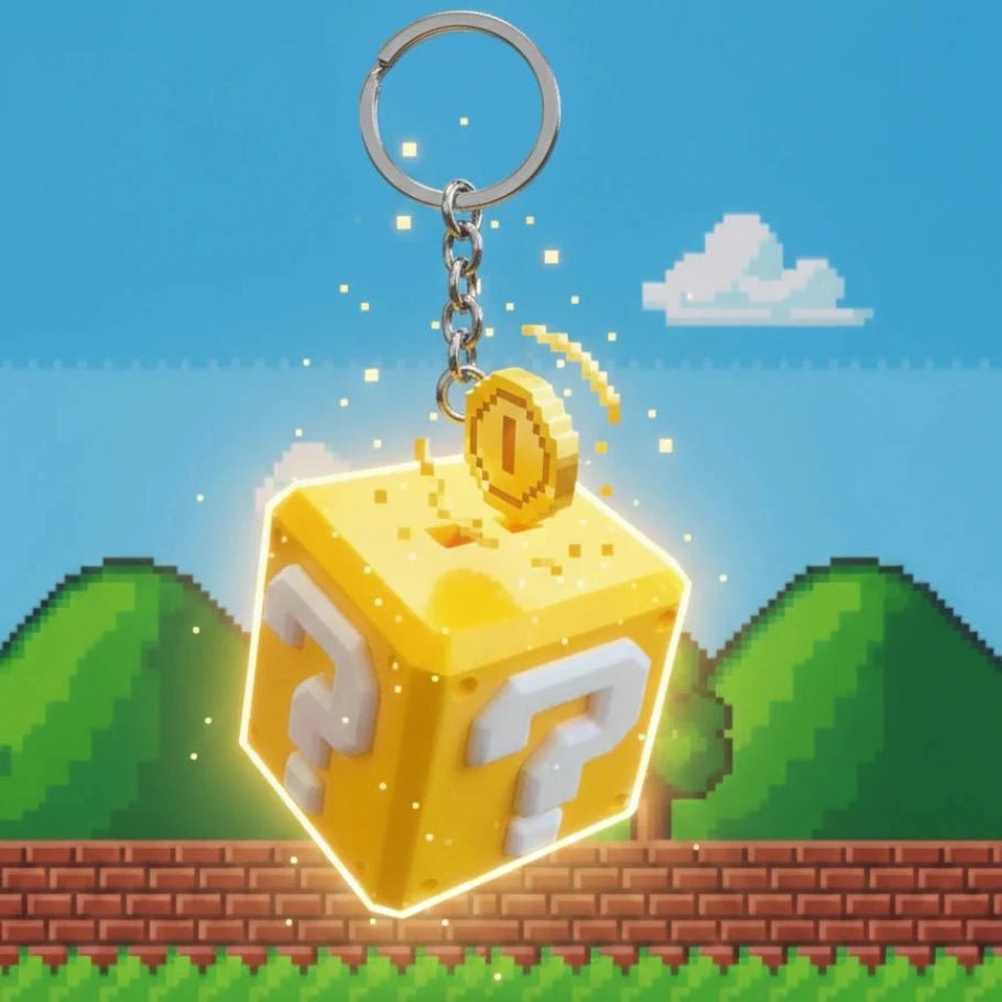 mystery block keychain - fictioo