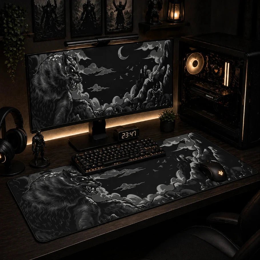 night predator deskmat - fictioo