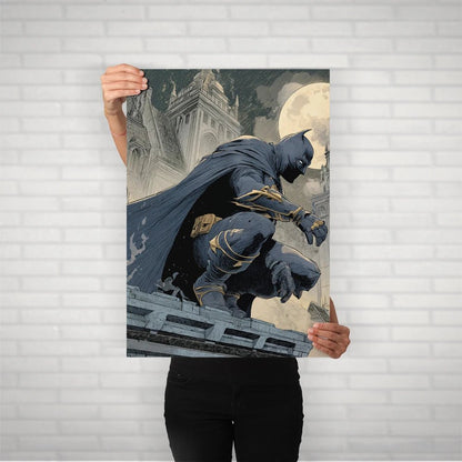 Night Vigilante Metal Poster - Fictioo