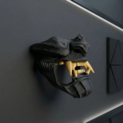 Oni Demon Mask Katana Wall Mount - Fictioo