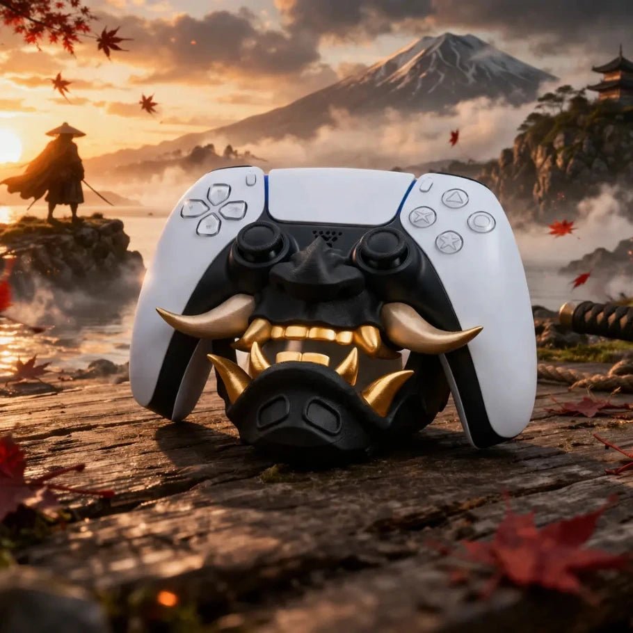 oni mask ps5 controller holder - fictioo