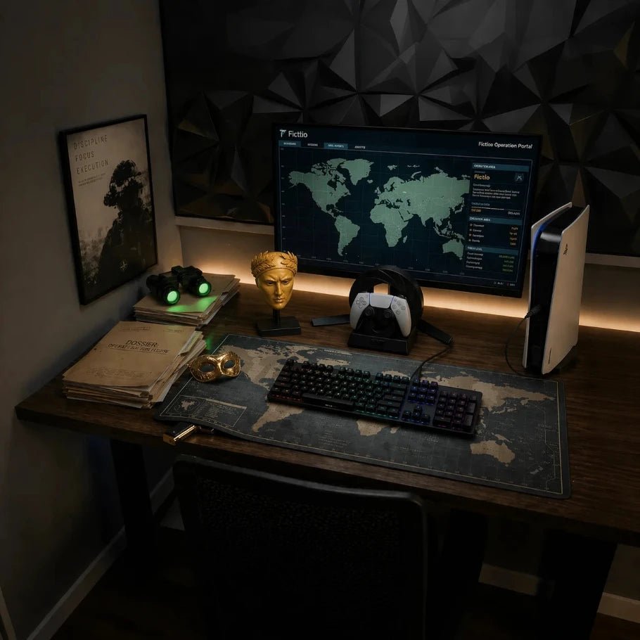 Operator Setup Spy Collection | Complete Gaming Desk Bundle - Fictioo