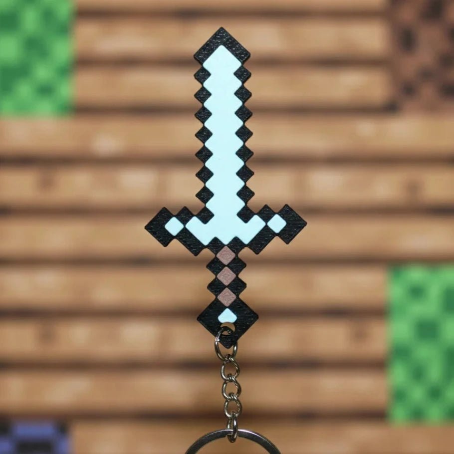 pixel mining tools keychain - fictioo