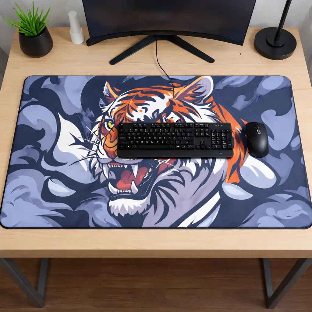 possessed tiger desk mat - fictioo