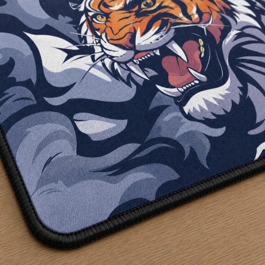 possessed tiger gaming deskmat | xl extended mouse pad - fictioo