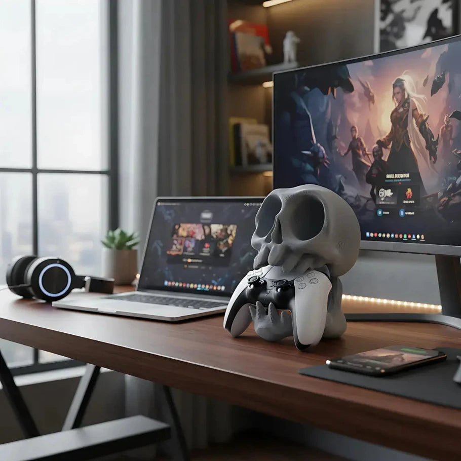 Reaper Grip Skull Controller Wall Mount - Fictioo