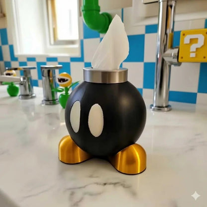 Retro Arcade Bomb Tissue Holder - Fictioo