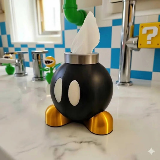 Retro Arcade Bomb Tissue Holder - Fictioo