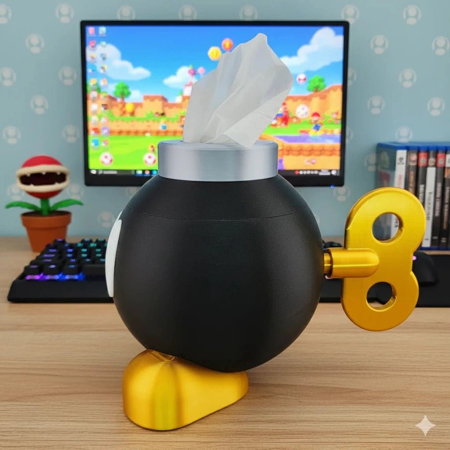 retro arcade bomb tissue holder - fictioo