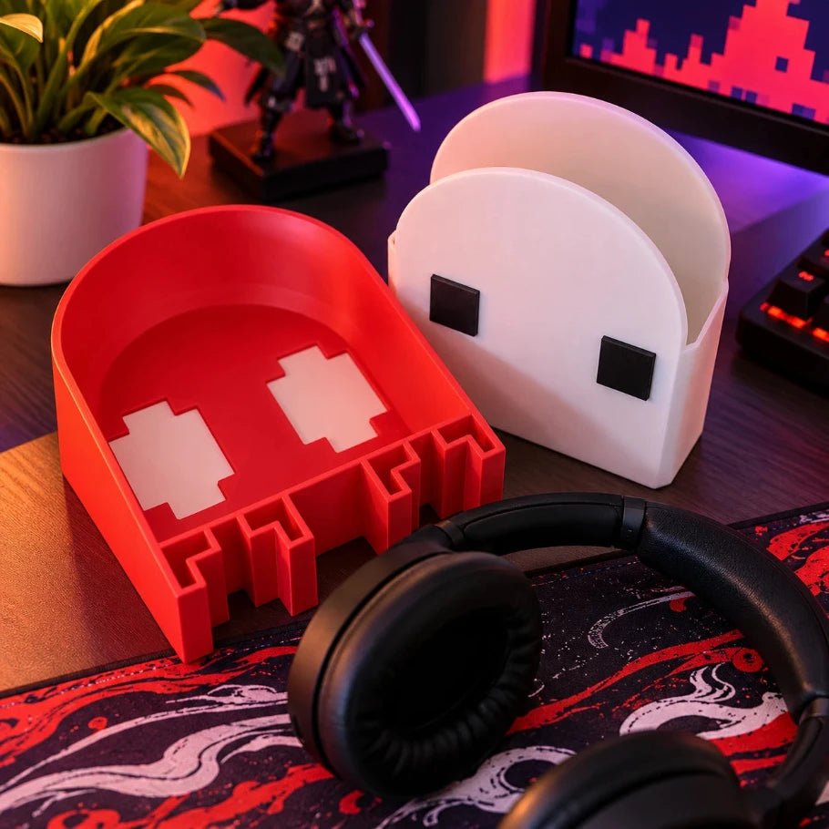 Retro Arcade Ghost Headphone Stand - Fictioo