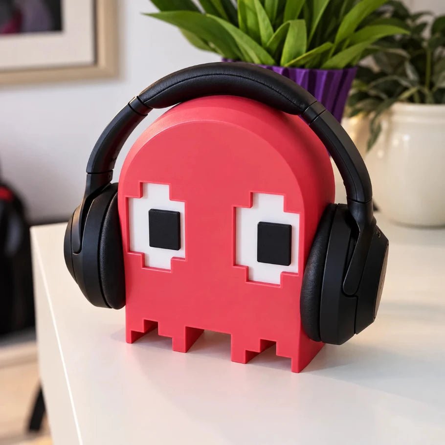 Retro Arcade Ghost Headphone Stand - Fictioo