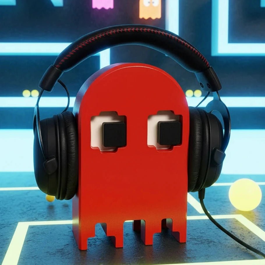 Retro Arcade Ghost Headphone Stand - Fictioo