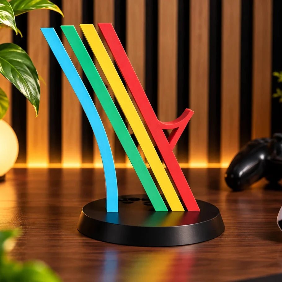 Retro Rainbow Controller Stand for PS5, Xbox and All Controllers - Fictioo