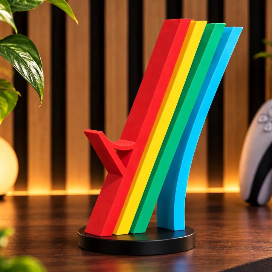 Retro Rainbow Controller Stand for PS5, Xbox and All Controllers - Fictioo