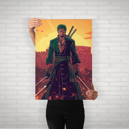 Roronoa Zoro Metal Poster - Fictioo