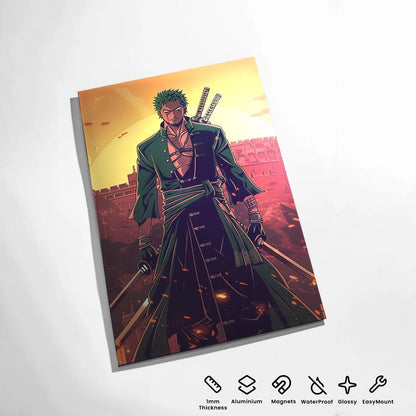 Roronoa Zoro Metal Poster - Fictioo