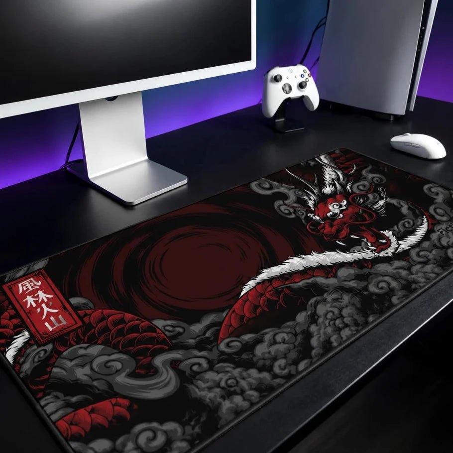 Ryujin Dragon Gaming Deskmat | XL Extended Mouse Pad - Fictioo