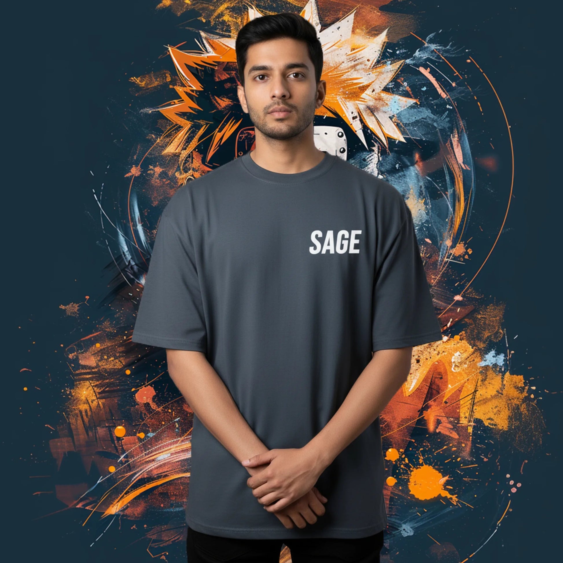 Sage Oversized T-Shirt - Fictioo