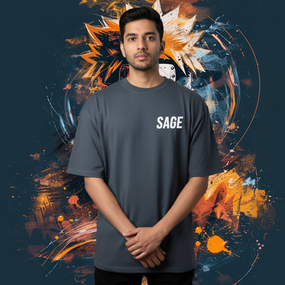 Sage Oversized T-Shirt - Fictioo