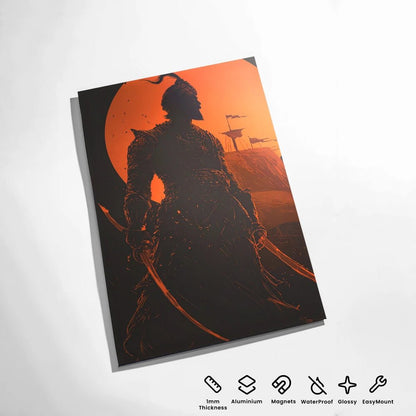 Shivaji Maharaj: Warrior King Metal Poster - Fictioo