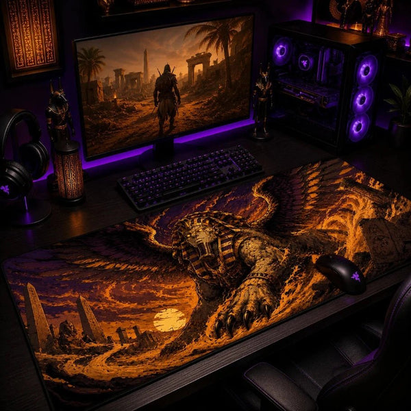 Sphynx Judgement Gaming Deskmat | XL Extended Mouse Pad