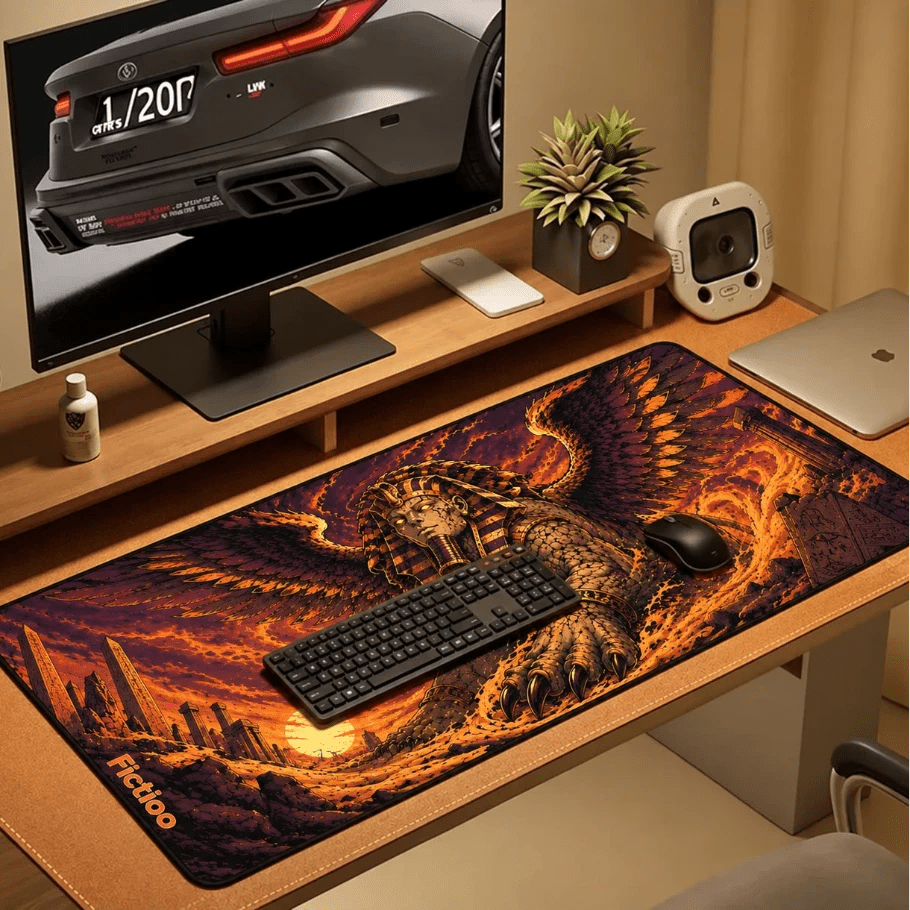 Sphynx Judgement Gaming Deskmat | XL Extended Mouse Pad - Fictioo