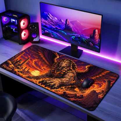 Sphynx Judgement Gaming Deskmat | XL Extended Mouse Pad - Fictioo