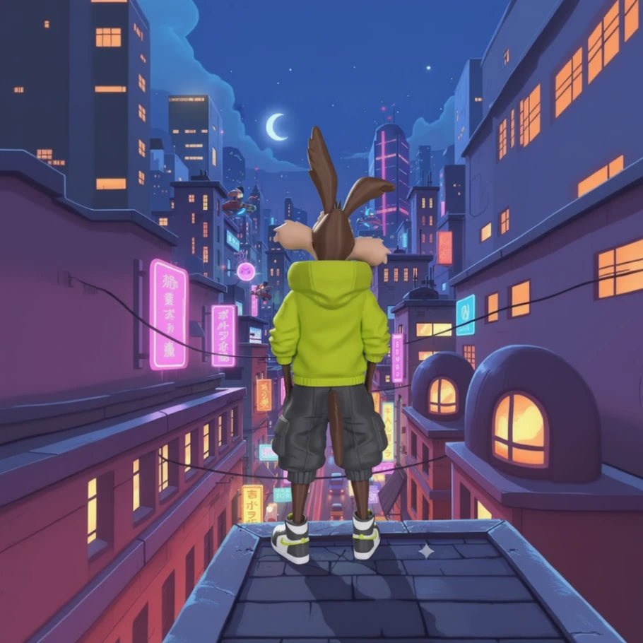 streetwise coyote figurine - fictioo