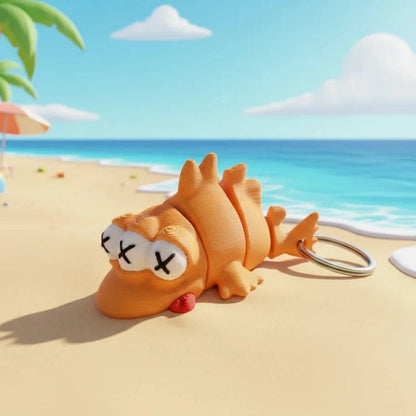 Three Eye Fish Cartoon Keychain - Fictioo