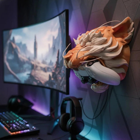 Tiger Spirit Wall - Mounted Controller Holder - Fictioo